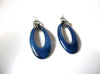 Retro Blue Dangle Earrings 101920