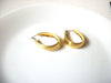 Retro Gold Toned Hoop Earrings 101920