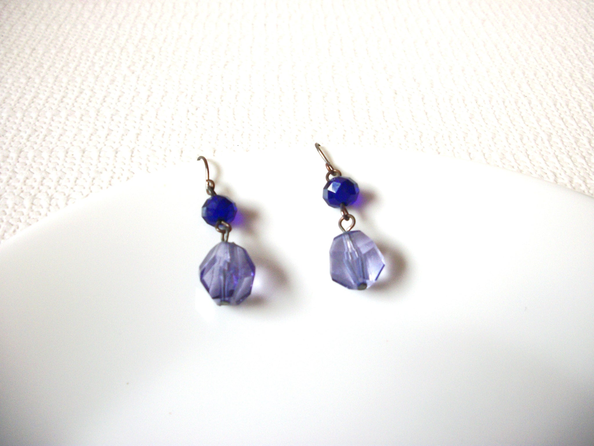 Retro Lavender Dangle Earrings 101920