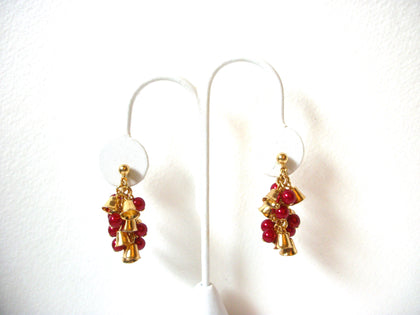 AVON Gold Red Bell Earrings 101920