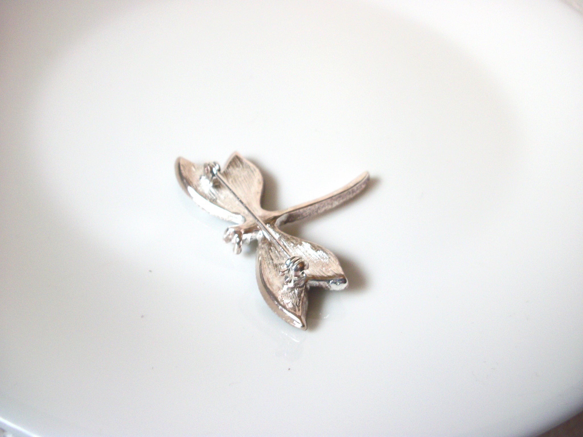 Vintage Rhinestone Dragonfly Brooch Pin 101920