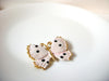 Vintage Pale Pink Polka Dots Butterfly Brooch Pin 102020