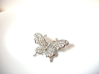 Vintage Sparkling Rhinestone Butterfly Brooch Pin 102020