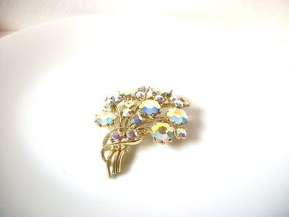 Vintage WEISS Aurora Borelias Brooch Pin 101920