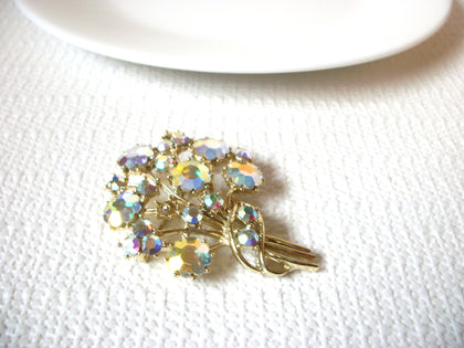 Vintage WEISS Aurora Borelias Brooch Pin 101920