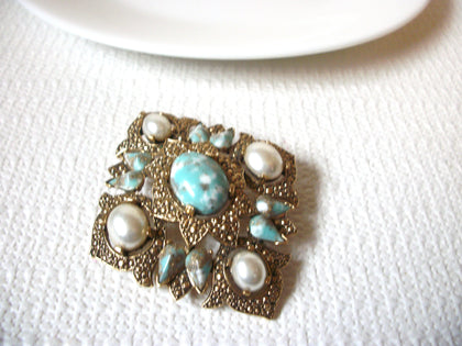 Vintage SARAH COV Ornate Brooch Pin 102020