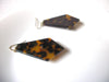 Vintage Tortoiseshell Rhinestone Earrings 102020