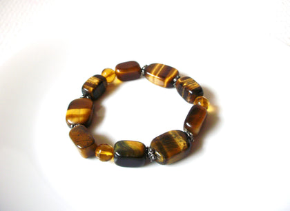 African Tiger Hematite Stretch Bracelet 71218Z