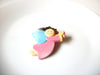 Vintage Hand Painted Angel Brooch Pin 71218Z