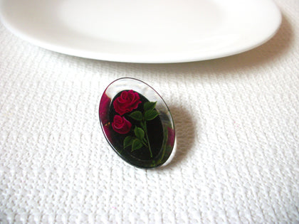 Vintage Thick 3D Effect Floral Brooch Pin 71218Z