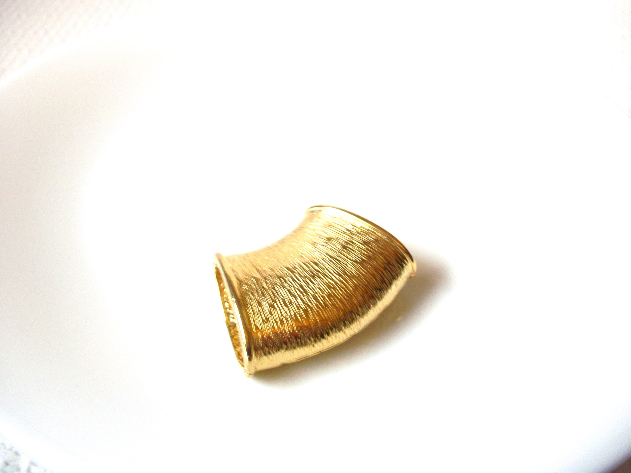 Vintage Scarf Holder, Gold Toned Scarf Holder Ring 71218Z
