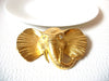 Stamped DR 94 Brooch, Large Gold Tone Elephant Scarf Holder Enhancer 71218Z