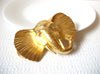 Stamped DR 94 Brooch, Large Gold Tone Elephant Scarf Holder Enhancer 71218Z