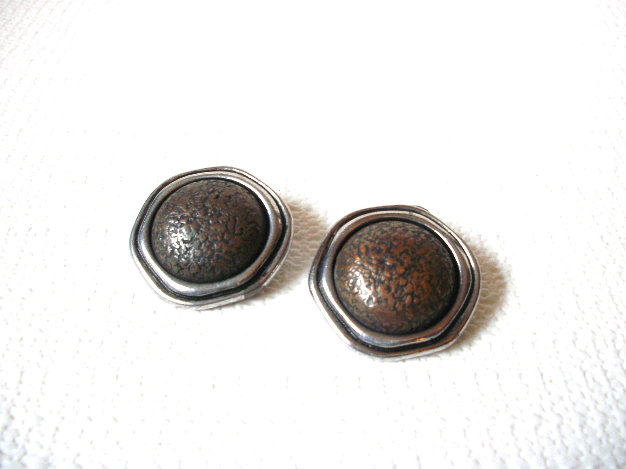 Vintage LIZ CLAIBORNE MAD Woman Brutalist Earrings 71218Z