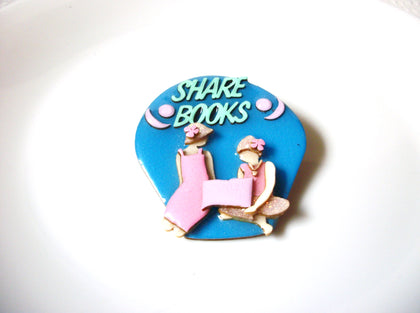 Vintage LUCINDA Share Books Pin, Pins By Lucinda 71218S