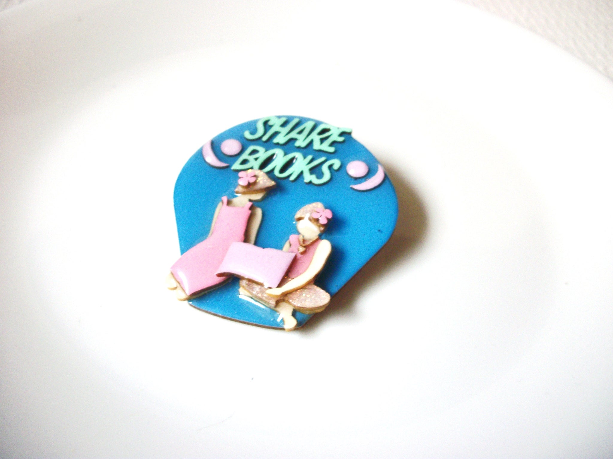 Vintage LUCINDA Share Books Pin, Pins By Lucinda 71218S