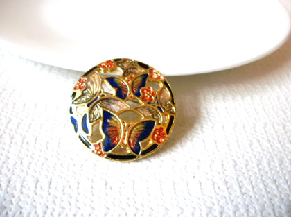 Vintage Gift Worthy Cloisonne Butterfly Brooch Pin 71218S