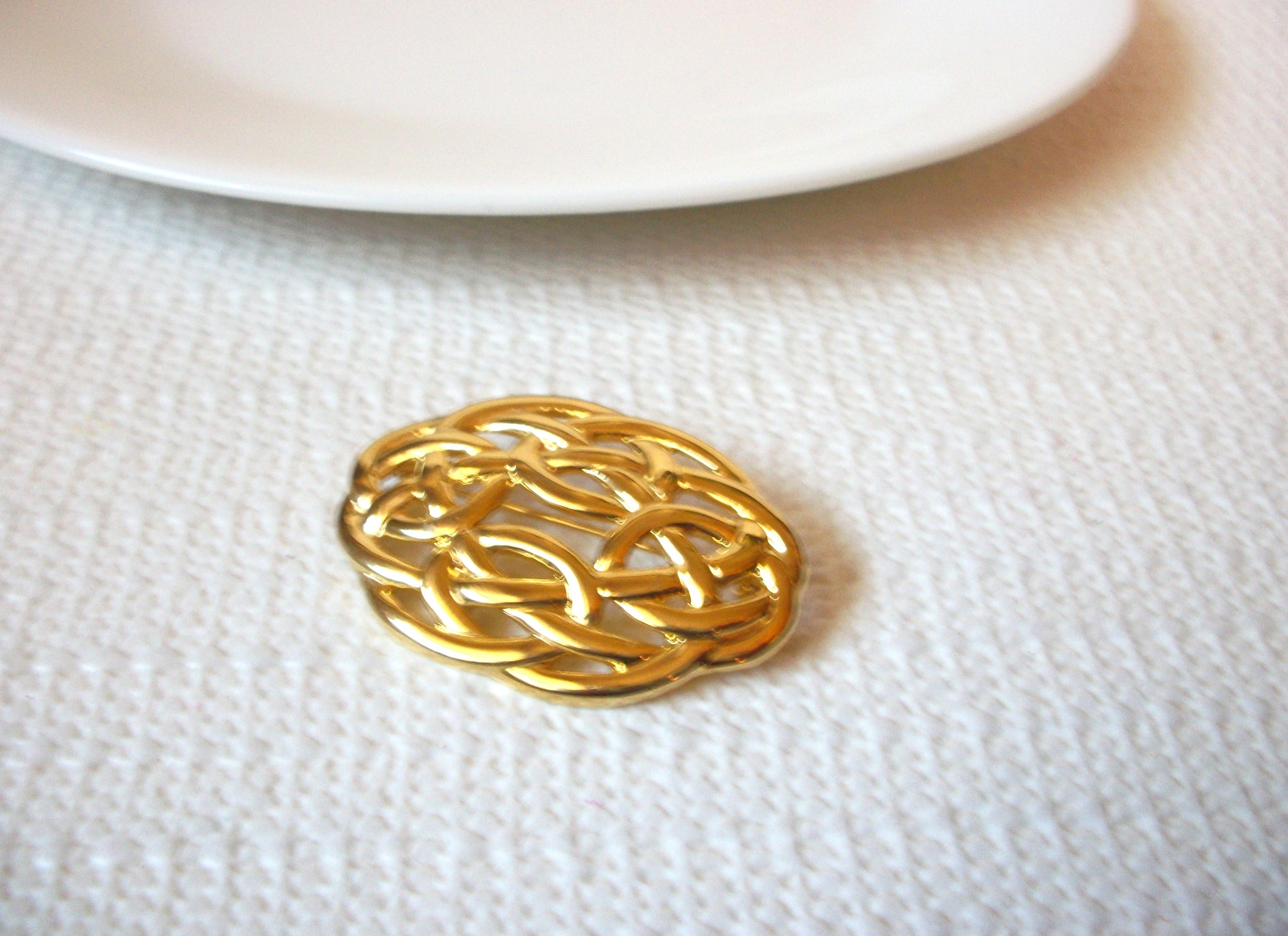 Gold Toned Celtic Knot Pin 71218S