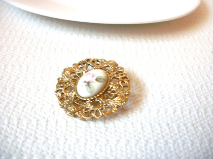 Vintage Glass Floral Pin 71218S