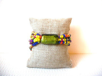 Glass Micro Foil Italian Stretch Bracelet 71218S