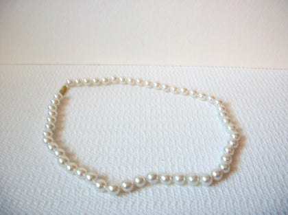 Vintage Glass Pearl Necklace 71218S