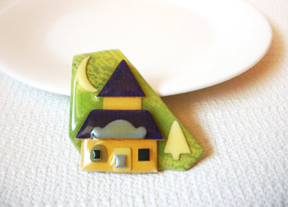 Vintage LUCINDA Peaceful Night Relaxing House Pin 71218S