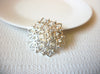 Retro Silver Tone Clear Rhinestones Brooch Pin 71218S