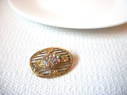 Vintage Rhinestone Brooch Pin 71218S