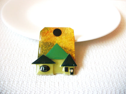 Vintage House Pins By Lucinda Gold Glitter Night Pin 71218S