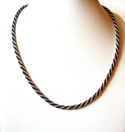 TRIFARI Black Silver Necklace 71218D