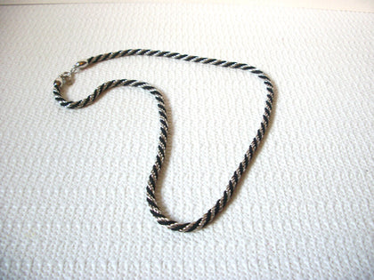 TRIFARI Black Silver Necklace 71218D