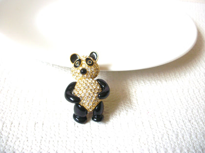 Gift Worthy JOAN RIVERS Brooch, Panda Articulated Pave Crystal Pin 71218D