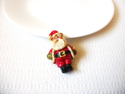 Vintage Santa Hand Painted Brooch Pin 71218D