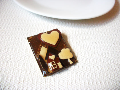 Vintage House Pins By Lucinda Brown Cream Beige Pretty Home Pin 71218D