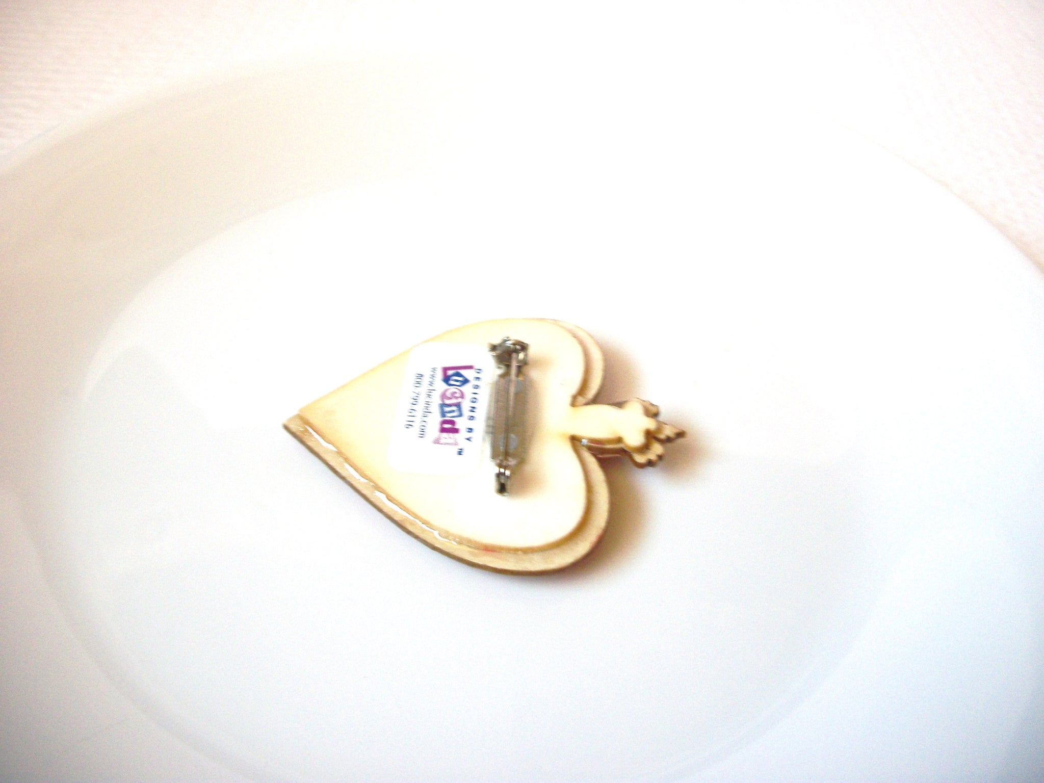 Vintage Lucinda Heart Pin, Designs By Lucinda Pins 102020