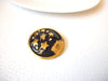 Vintage TC Stamped Gold Tone Stars Universe Enameled Pin 72518