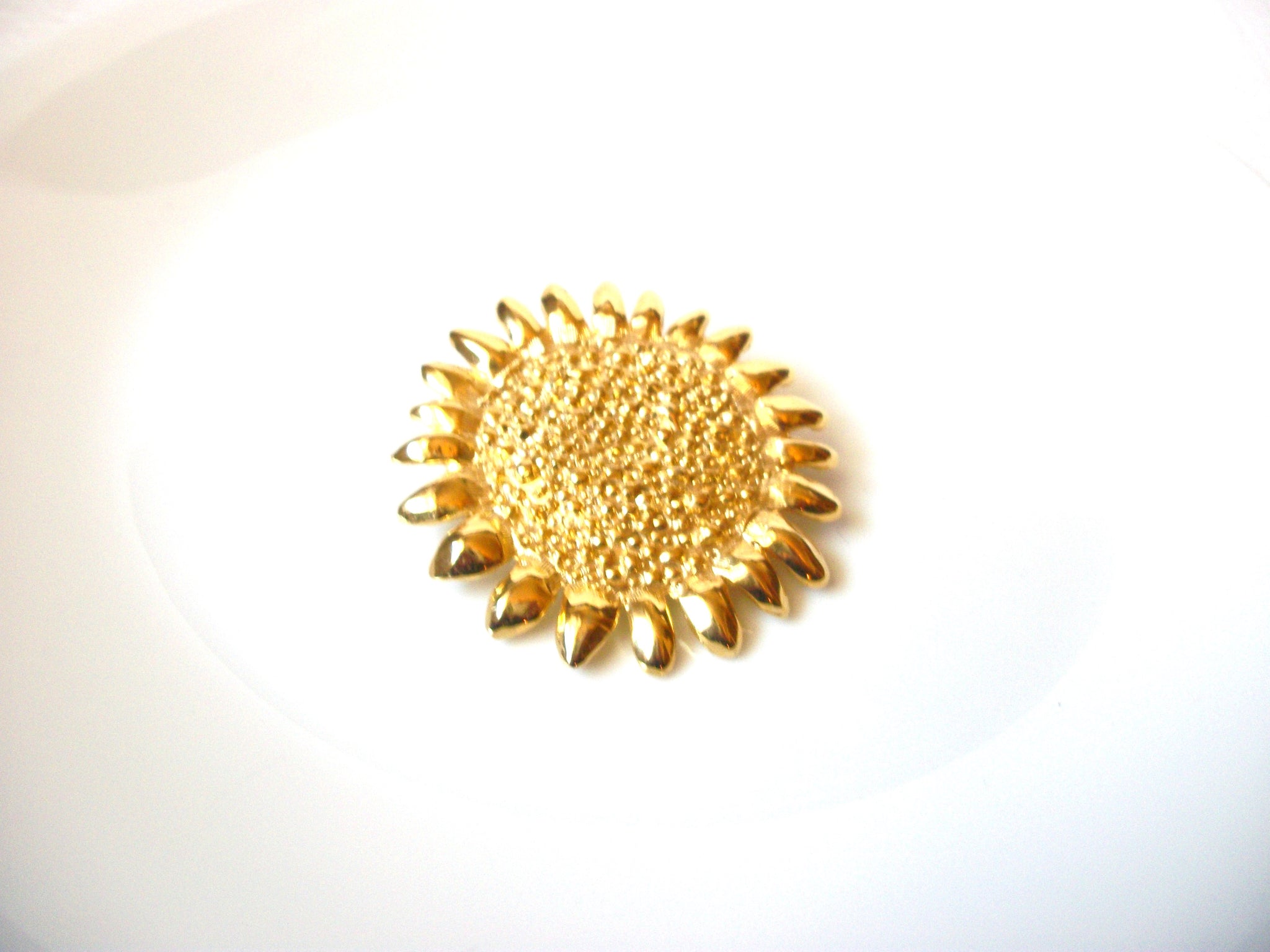 Vintage Sunflower Brooch Pin 72518