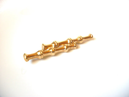 Vintage Gift Worthy MONET Bamboo Image Gold Tone Metal Pin 72518