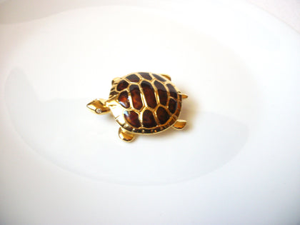 Vintage AK Anne Klein Turtle Brooch Pin 72518