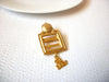 JJ Stamped Brooch, Gold Toned Baby 1 Frame Brooch Pin 72518