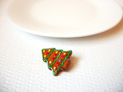 Vintage Christmas Tree Brooch Pin 102120