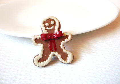 Vintage Gingerbread Man Brooch Pin 102120