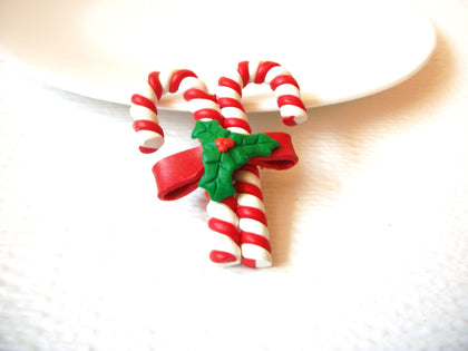 Vintage Christmas Candy Cane Brooch Pin 102120
