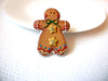 Vintage Gingerbread Man Brooch Pin 102120