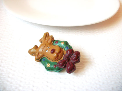 Vintage Reindeer Brooch Pin 102120