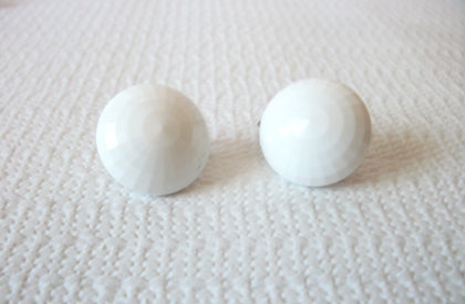 Dalsheim White Lucite Earrings