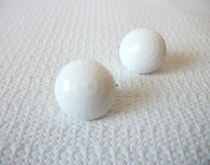 Dalsheim White Lucite Earrings