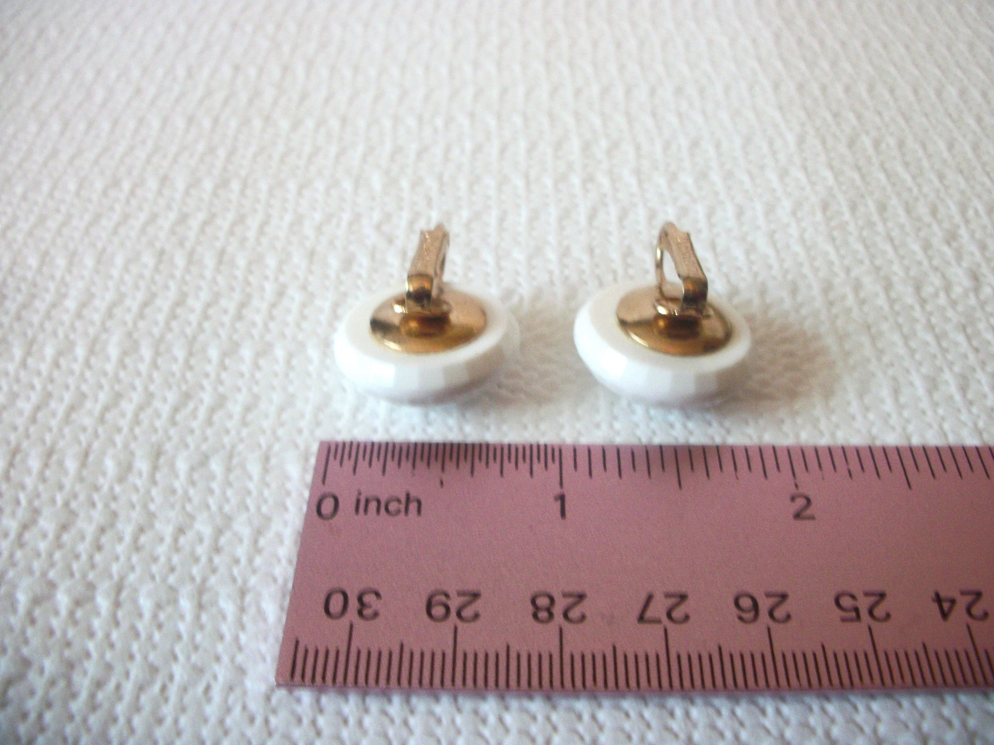 Dalsheim White Lucite Earrings