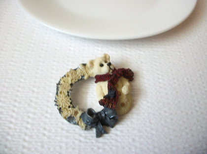 Vintage Festive Bear Brooch Pin 102220