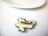 Vintage Hand Painted Candle Christmas Brooch Pin 102120